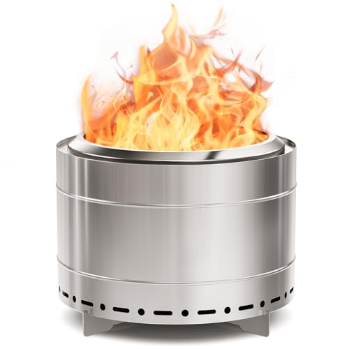 Panovue 22 inch Smokeless Fire Pit with Carry Bag