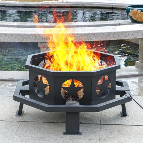 Panovue 32 inch Fire Pit for Outside
